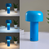 Image of Cordless Mushroom Battery Operated Rechargeable Table Lamps Lights for Bedside and Dining Table Room