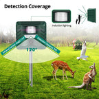 Ultrasonic Animal Repeller | Motion-Activated, Eco-Friendly & Safe for Gardens and Yards