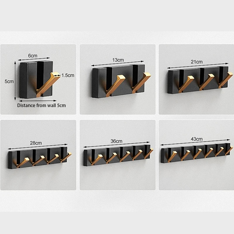 Foldable Wall Coat Hooks – Space Saving Heavy Duty Door & Bathroom Robe Hook