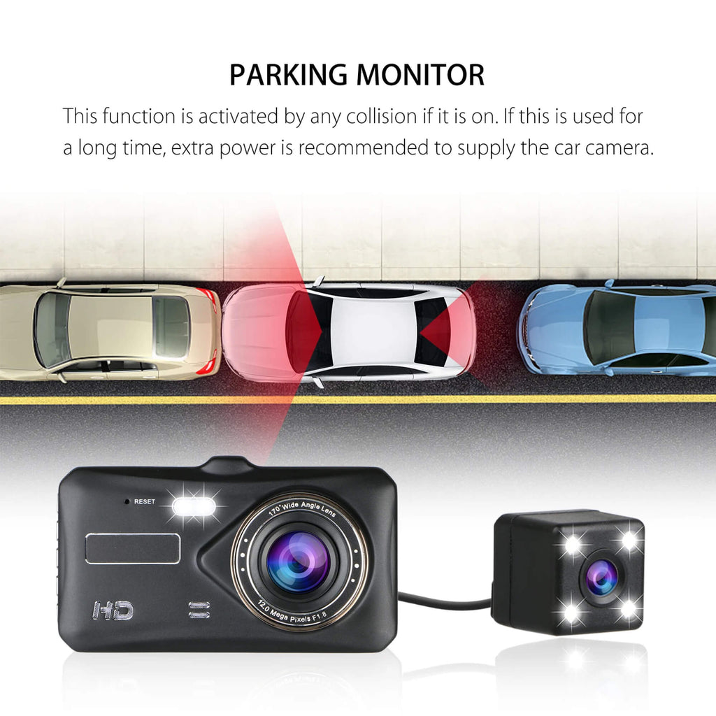 Wireless Dashboard Camera for Vehicle Car Front and Rear Double