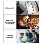 AI Translator Earbuds – 144-Language Real-Time Translation Earbuds with Bluetooth