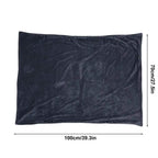 Electric Warming Heated Throw Over and Under Blanket Poncho with Fleece