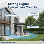 Long-Range Outdoor WiFi Booster | Dual-Band, 1200Mbps Speed for Total Coverage in Garden & Garage