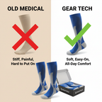 Men's Compression Socks 20-30mmHg | Knee High Graduated Support | For Work, Sports & Daily Circulation