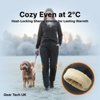 Waterproof Fleece Lined Thermal Trousers – Mens & Womens Outdoor Cargo Work Pants | Warm, Windproof & Durable