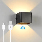 Wireless Rechargeable Wall Lamp | Adjustable Up & Down Light, USB Powered for Home Decor & Cozy Ambiance