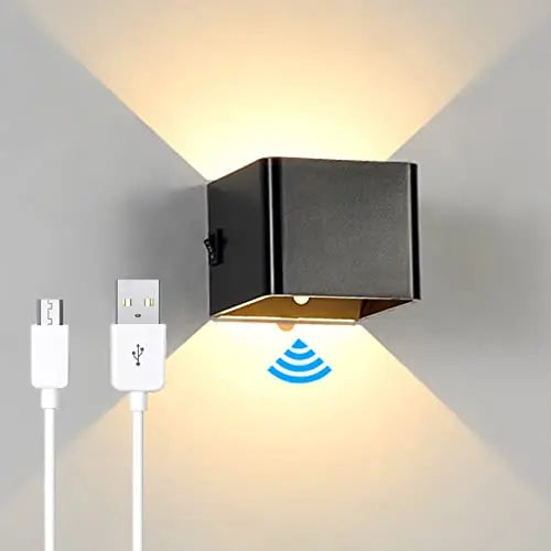 Wireless Rechargeable Wall Lamp | Adjustable Up & Down Light, USB Powered for Home Decor & Cozy Ambiance