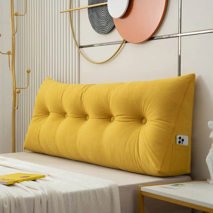 Ergonomic Wedge Pillow | Back & Neck Support with Removable Cover for Bed & Sofa Relaxation