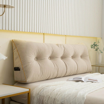 Ergonomic Wedge Pillow | Back & Neck Support with Removable Cover for Bed & Sofa Relaxation