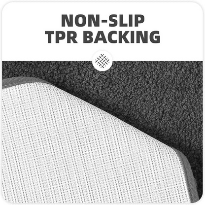 Plush Bath Rug | Ultra-Soft, Highly Absorbent & Non-Slip for Bathroom Safety and Comfort
