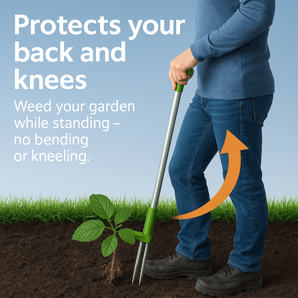 RootRipper Garden Weed Puller Tool - Heavy-Duty Handheld Weeder for Efficient Weed Removal in Lawns & Gardens