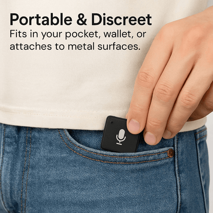 Miniature Voice Recorder – Small, Discreet, and Powerful Audio Capture | Perfect for Stealth Recording and Voice Activation