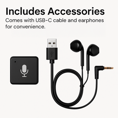 Miniature Voice Recorder – Small, Discreet, and Powerful Audio Capture | Perfect for Stealth Recording and Voice Activation