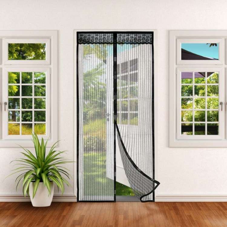InsectGuard Magnetic Mesh Door | Heavy-Duty, Tear-Resistant & Hands-Free Access for Summer Airflow