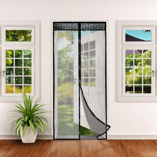 InsectGuard Magnetic Mesh Door | Heavy-Duty, Tear-Resistant & Hands-Free Access for Summer Airflow