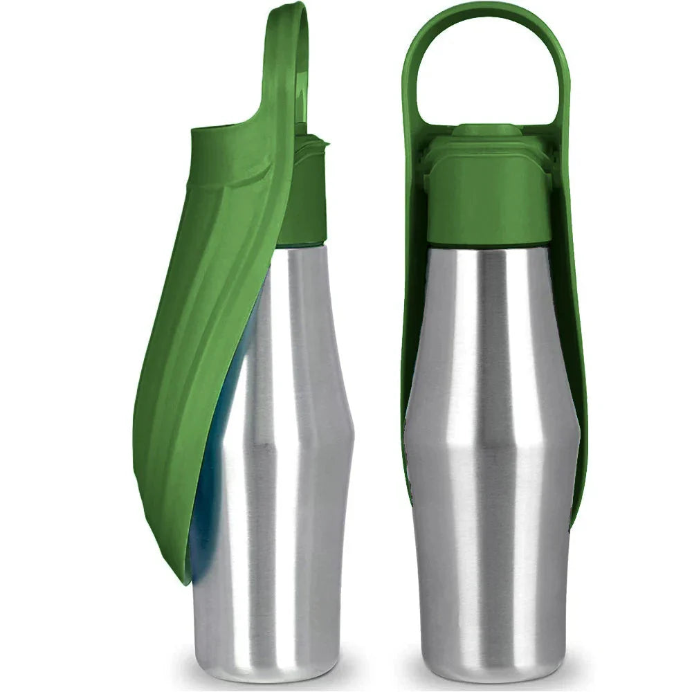 Insulated Dog Water Bottle | Stainless Steel, Leak-Proof & Perfect for Travel and Outdoor Adventures