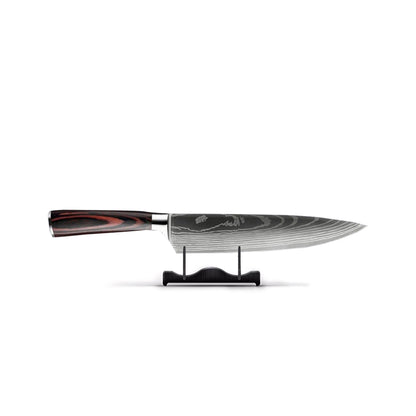 Damascus Steel Chef's Knife | 20 cm Blade, Ergonomic Resin Handle & Ideal for Home Cooking