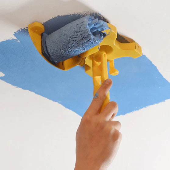 Precision Paint Roller with Ergonomic Handle & High-Density Foam for Smooth Finish & Easy Application