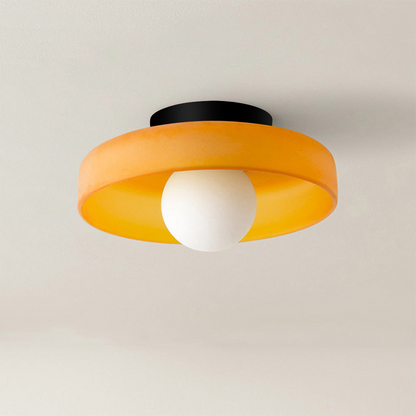 Modern Round LED Ceiling Light Fixture - Energy-Efficient Lighting for Living Room & Kitchen Spaces