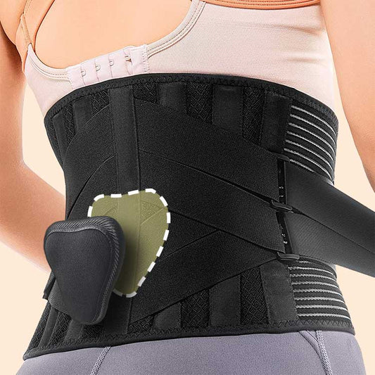 Lumbar Back Support Brace | 4X Stronger Pain Relief & Flexible Comfort for Lower Back Pain Relief