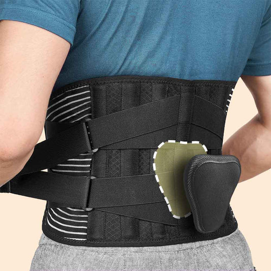 Lumbar Back Support Brace | 4X Stronger Pain Relief & Flexible Comfort for Lower Back Pain Relief