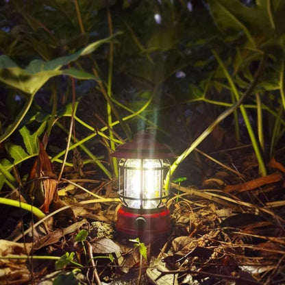 Rechargeable LED Camping Lantern | Vintage-Style, Dimmable Light for Outdoor Adventures & Home Emergencies
