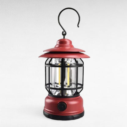 Rechargeable LED Camping Lantern | Vintage-Style, Dimmable Light for Outdoor Adventures & Home Emergencies