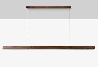 LED Wooden Pendant Light | Contemporary kitchen Lighting Adjustable Height, Integrated LED & Ideal for Low or High Ceilings