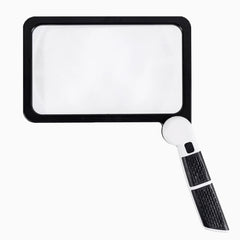 Full-Page Handheld Magnifying Glass – 5X Magnification, LED Lighted Magnifier with 3 Modes, Ideal for Reading Books and Seniors