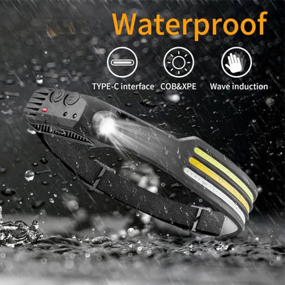 LED Headlamp 230º with Adjustable Brightness and Lightweight Design for Camping, Hiking, and Outdoor Activities