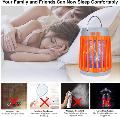 3-in-1 Electric Mosquito & Bug Zapper with UV Light & Fan for Indoor and Outdoor Insect Control