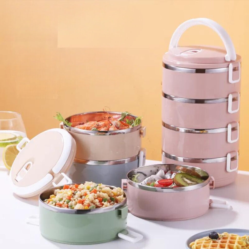 Heat Insulated Lunch Box | Keeps Food Hot for 6 Hours, Leak-Proof & Ideal for Work, School, and Picnics