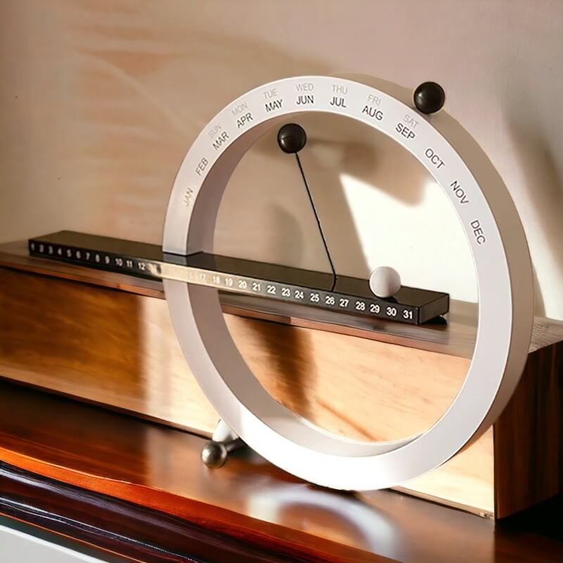 Magnetic Perpetual Calendar with Dry Erase Surface for Home & Office Organization