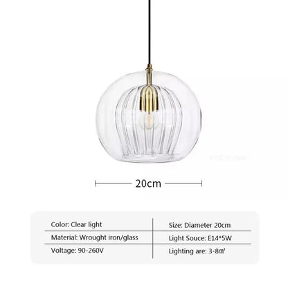 Glass Pendant Light | High-Quality Blown Glass. Unique Shapes & Warm Ambient Light for Kitchen and Dining Room