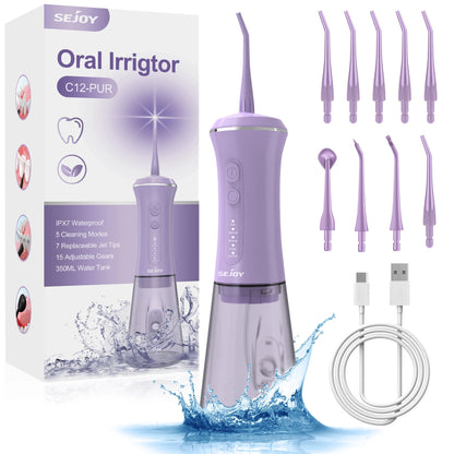 Dental Wireless 5-In-1 Water Flosser Pro | Advanced Water Flossing for Healthier Teeth