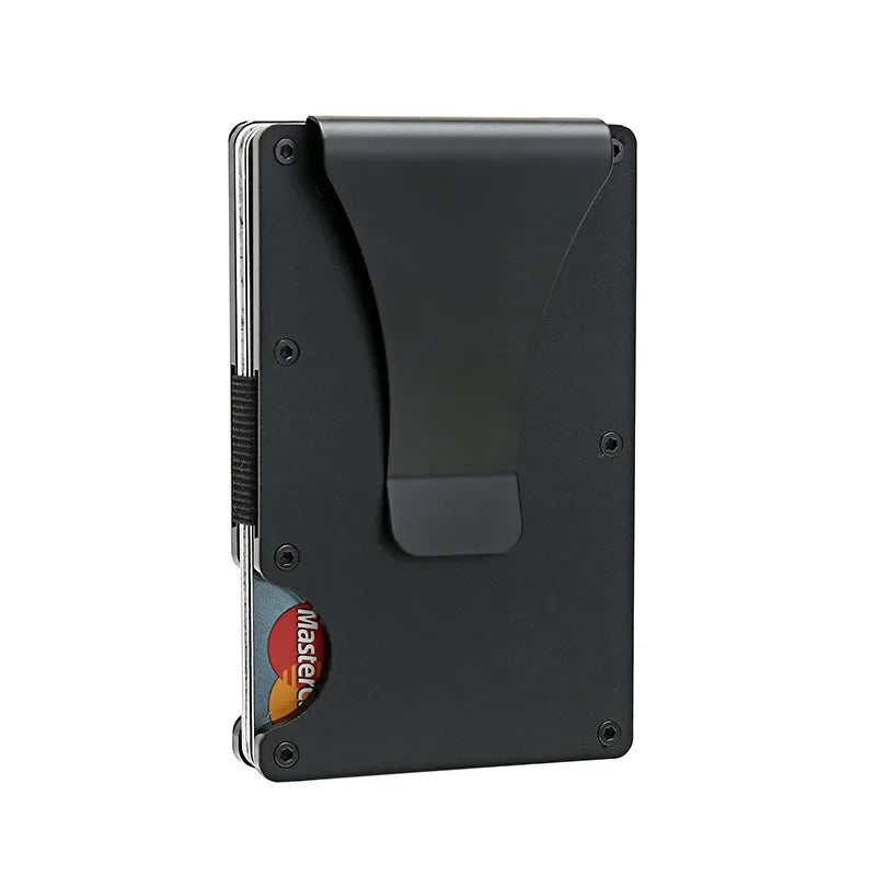Titanium Matte Cobalt Card Holder – Slim & Stylish RFID Wallet for Men & Women