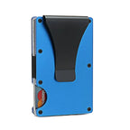 Titanium Matte Cobalt Card Holder – Slim & Stylish RFID Wallet for Men & Women