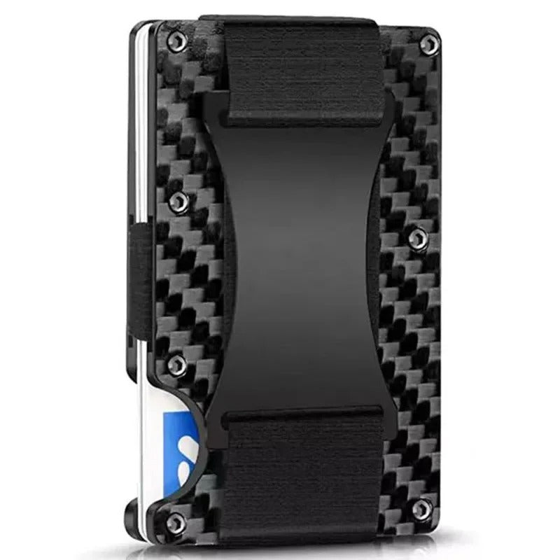 Titanium Matte Cobalt Card Holder – Slim & Stylish RFID Wallet for Men & Women