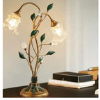 LED French Flower Table Lamp - Decorative Lighting Fixture for Living Room & Bedroom Decor