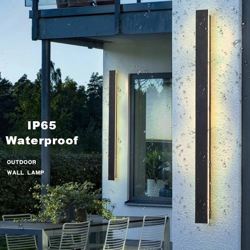 Waterproof LED Wall Sconce | Minimalist Design for Indoor & Outdoor Use. Dimmable Options Available