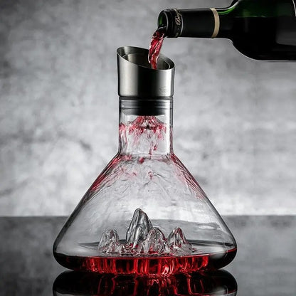 Premium Wine Decanter | Lead-Free Crystal with Quick Aeration & Filtration for Enhanced Flavor Experience