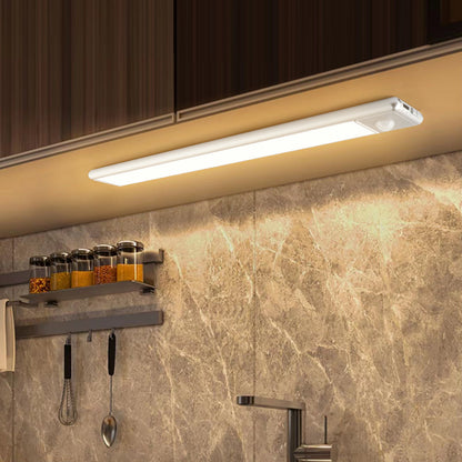 Magnetic Motion Sensor Light | Modern Silver Design, USB Rechargeable & Easy-to-Mount for Home Safety and Ambiance