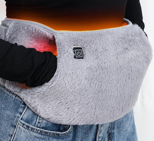 USB Rechargeable Hand & Waist Warmer | Soft Velvet, 3 Heat Settings & Portable for Home, Office & Outdoor Use