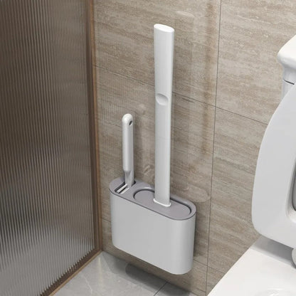 Toilet Brush | Wall-Mounted, Hygienic Design with Durable Bristles for Complete Cleaning in Small Bathrooms