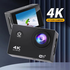 4K Ultra HD Sport Pro Camera - Wifi Enabled and Waterproof for Vlogging and Outdoor Sports