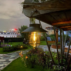 Hadleigh Hanging Solar Wall Light - Stylish Solar Lantern for Outdoor Spaces