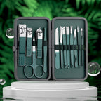 Stainless Steel Grooming Set | 7, 13, or 24-Piece Kits for Manicures & Pedicures at Home or Travel