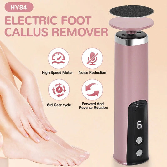 2-in-1 Electric Foot & Hand Care Tool | Callus Remover & Nail Polisher for At-Home Pedicures