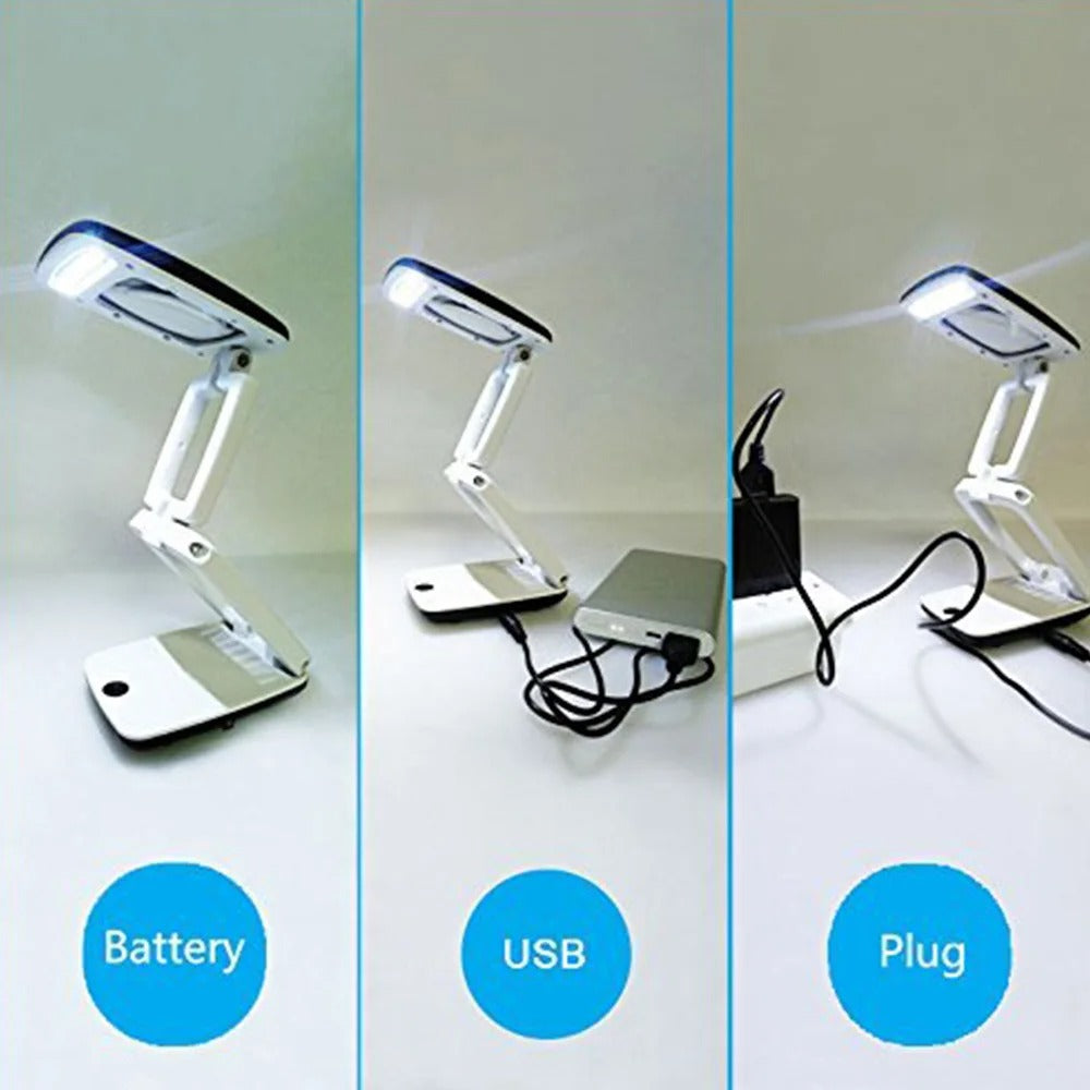 Full Page Magnifying Glass with Light & Stand | Reading Aid for the Elderly