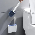 Toilet Brush | Wall-Mounted, Hygienic Design with Durable Bristles for Complete Cleaning in Small Bathrooms